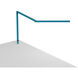 Z-Bar Mini Gen 4 12.5 inch 5.35 watt Koncept Blue Desk Lamp Portable Light, Through-Table Mount